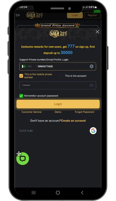 V44-Bet-Game-Login